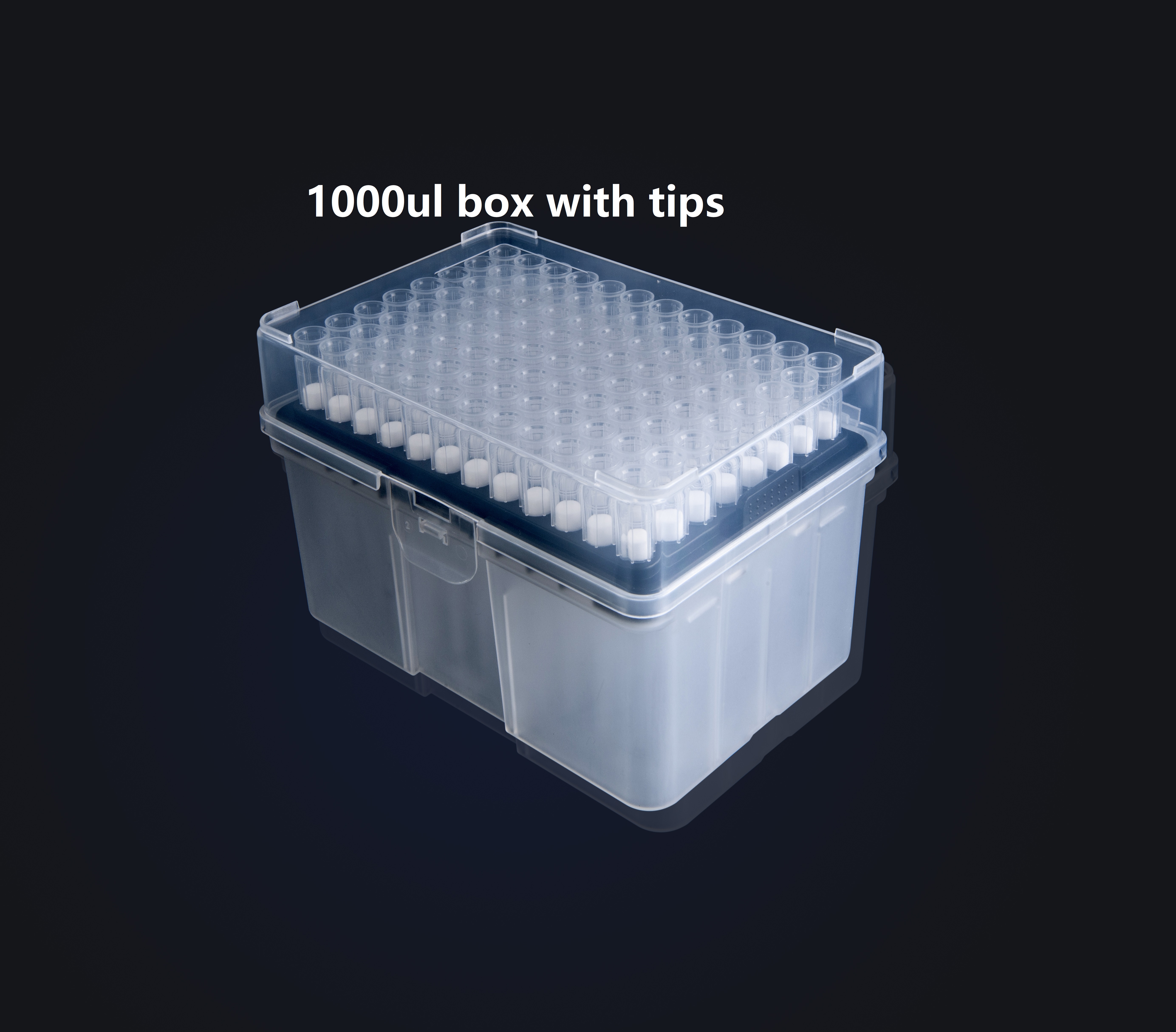 100ul tips with filter rack packing 